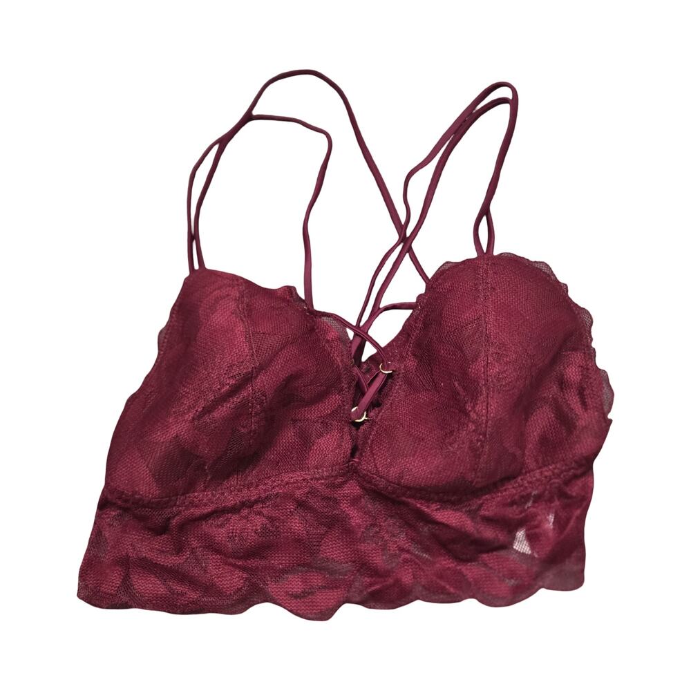 Victoria's Secret Red Lace Bralette Size: M